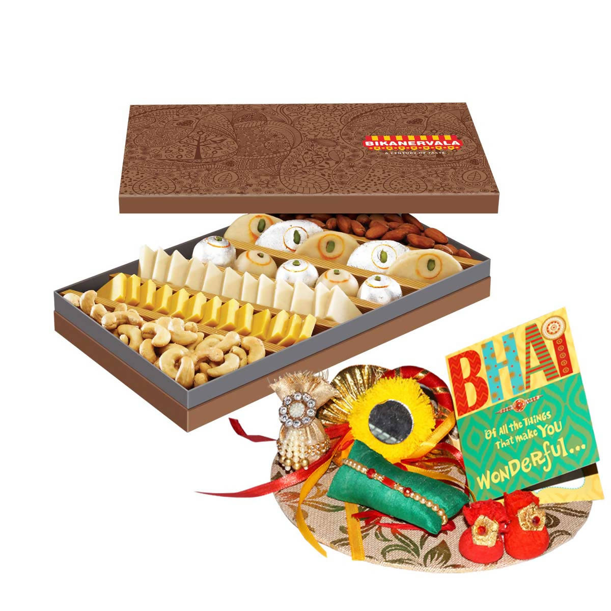 Bikanervala Diamond Meetha Namkeen Rakhi Gift | Grab2Buy