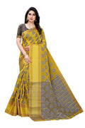 Vamika Yellow Jari Work Cotton Silk Saree (RIDHIMA YELLOW) | Grab2Buy