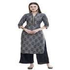 Lagi Women's Black Rayon Straight Printed Kurta & Palazzo (MRP102) | Grab2Buy