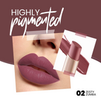 MARS Cosmetics Creamy Matte Long Lasting Lipstick - 02 Zesty Zumba