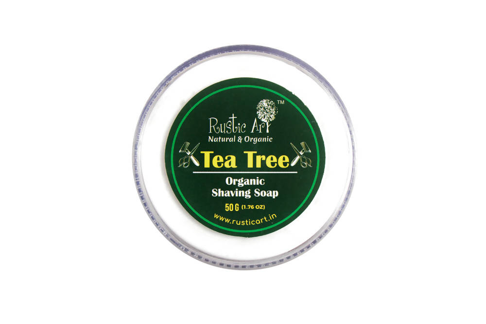 Rustic Art Tea Tree Organic Shaving Soap | Grab2Buy