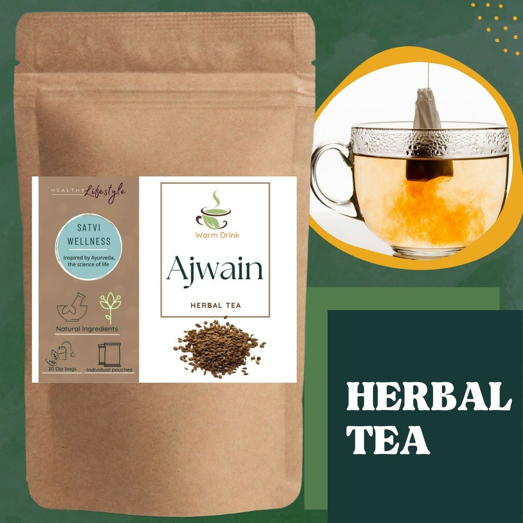 Satvi Wellness Ajwain Tea | Carom Seed Tea Bags | Grab2Buy