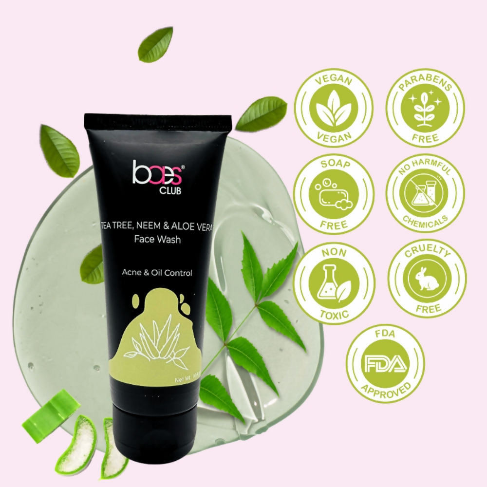 Baes Club Tea Tree Neem & Aloe Vera Face Wash | Grab2Buy