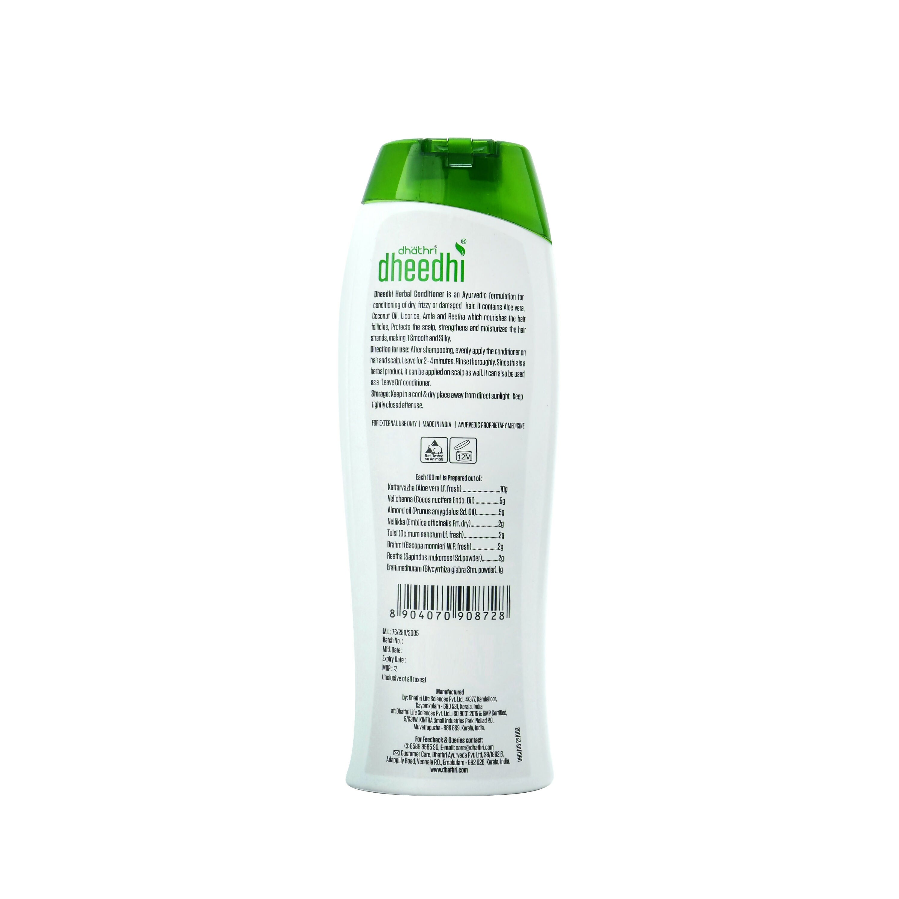 Dhathri Dheedhi Hair Conditioner For Dry Frizzy Hair | Grab2Buy