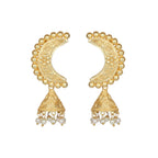 Joban Fashion Women Matte Gold Brass Earrings | Grab2Buy