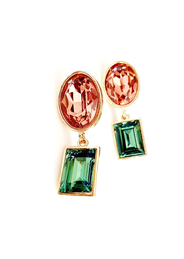 Bling Accessories Swarovski Vintage Rose Earrings | Grab2Buy
