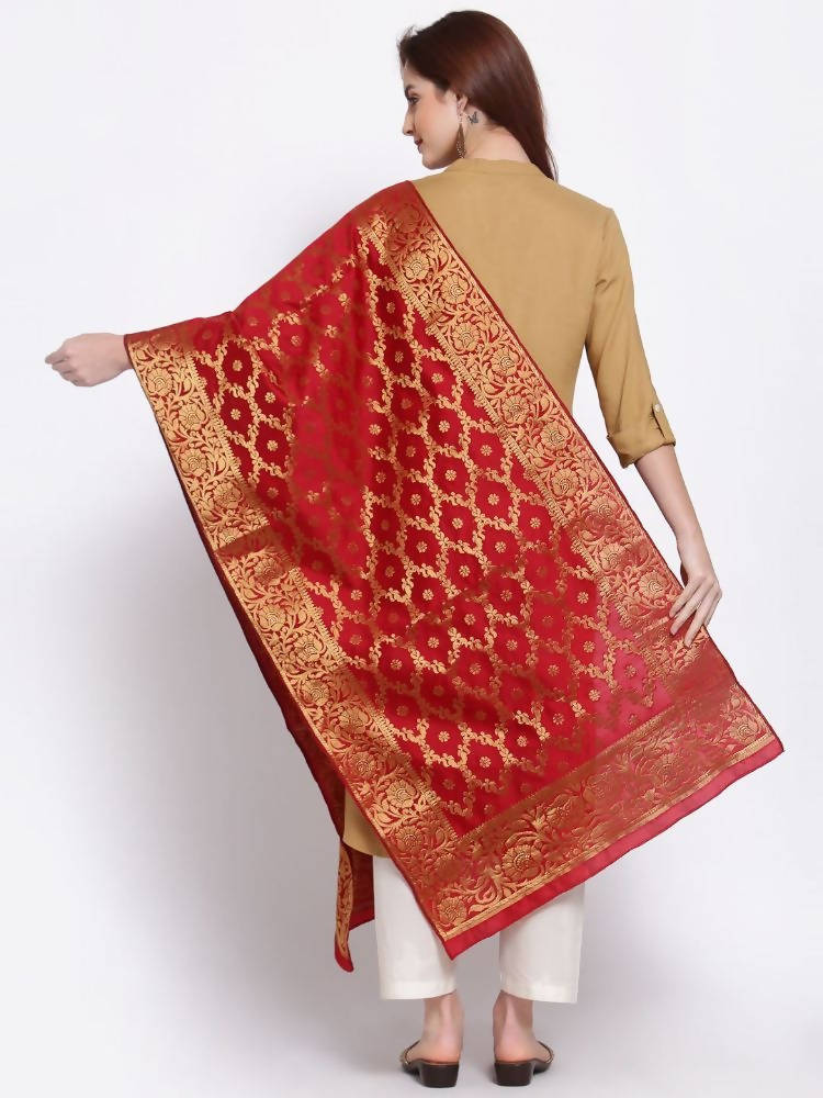 Myshka Women's Multi Cotton Silk Printed Casual Dupatta | Grab2Buy