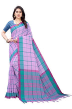 Vamika Lavendar Cotton Silk Weaving Saree (Google Lavender) | Grab2Buy