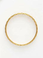 NVR Women Set of 2 Leaf Design Gold Plated Kada Bangle | Grab2Buy