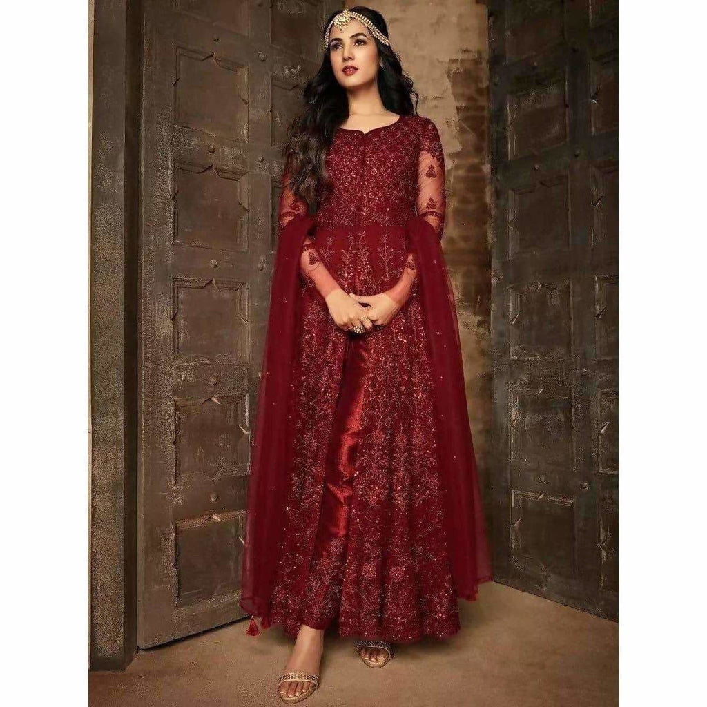 Maisha 7204 hit design on net fabric | Grab2Buy