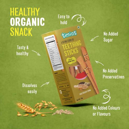 Timios Multigrain Cumin Teething Sticks For Toddlers | Grab2Buy