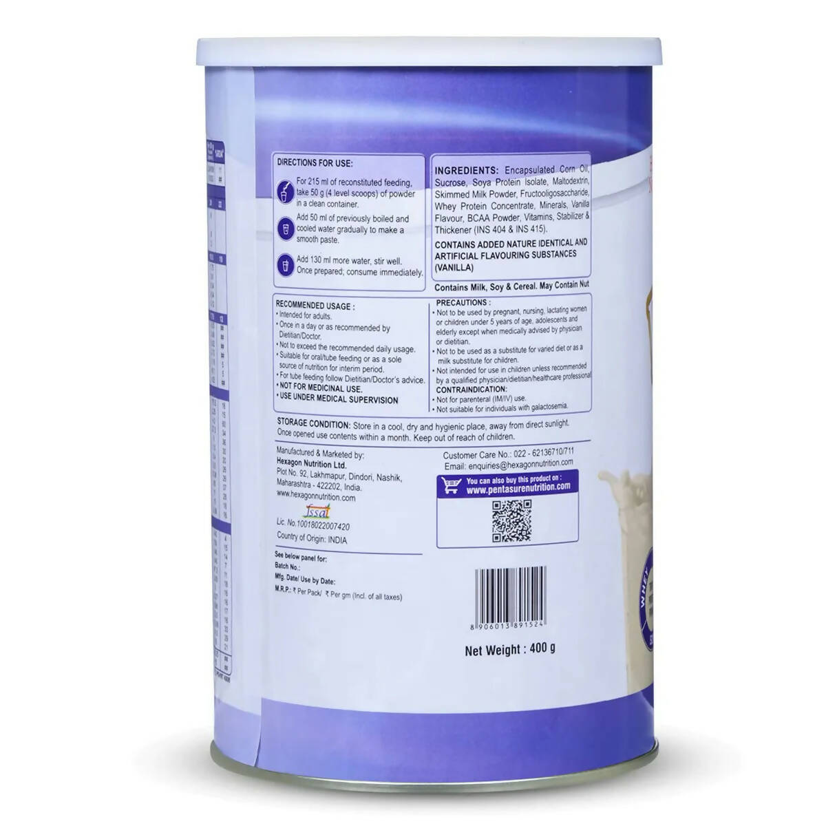 PentaSure Complete Nutritional Powder - Vanilla Flavor | Grab2Buy