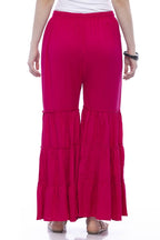 Mominos Fashion Reyon Cotton Magenta Palazzo | Grab2Buy