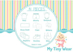 My Tiny Wear Full Sleeves New Born Baby Gift Set - Greyish Blue | Grab2Buy