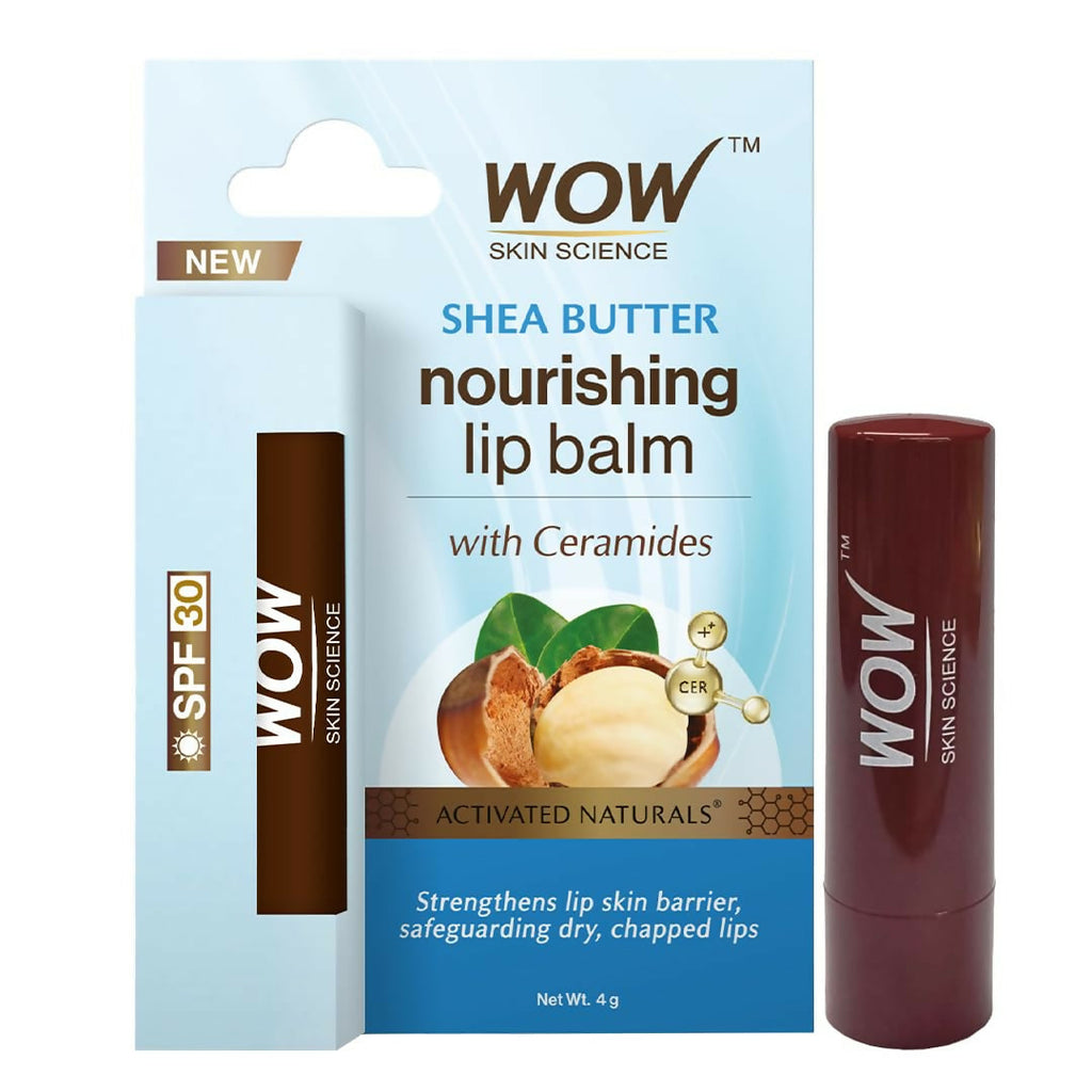 WOW Skin Science Shea Butter Nourishing Lip Balm SPF 30 with Ceramides | Grab2Buy