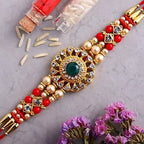 American Diamond Motif Rakhi and Cadbury Silk Chocolates | Grab2Buy