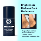 Dermistry AHA Kojic Acid Licorice Niacinamide Underarms Lightening Deodorant Roll On Serum Dark Spots Pigmentation