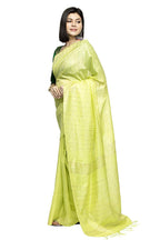 Mominos Fashion Light Parrot Green Color Bhagalpuri Saree | Grab2Buy