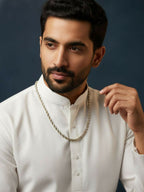 NVR Men's Handcrafted Rhodium Plated Chain | Grab2Buy