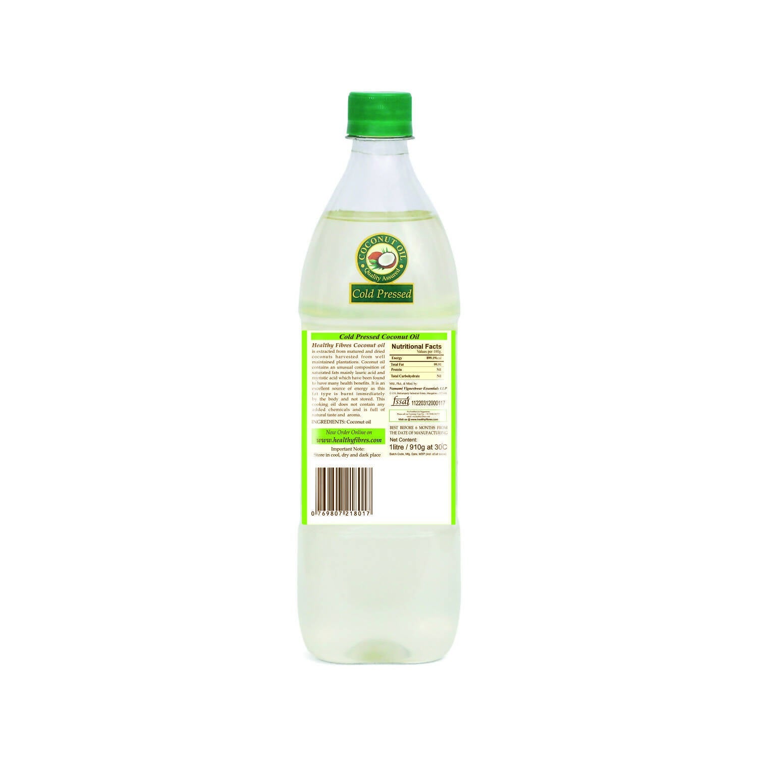Healthy Fibres Cold Pressed Coconut Oil | Grab2Buy