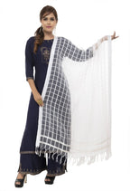 Mominos Fashion White Cotton Square Dupatta | Grab2Buy