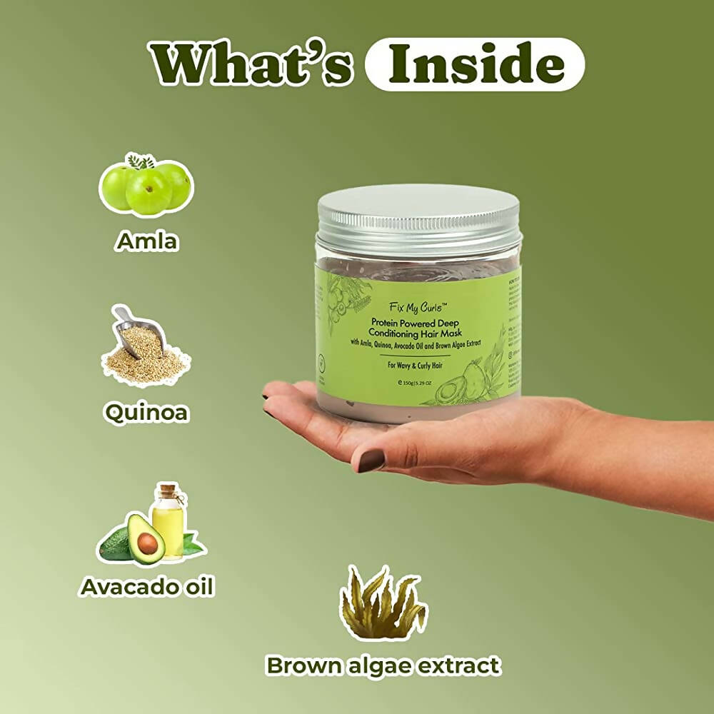 Fix My Curls Protein Powered Deep Conditioning Mask | Grab2Buy