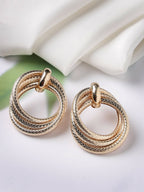 NVR Women's Gold-Polished Hoop Earrings | Grab2Buy
