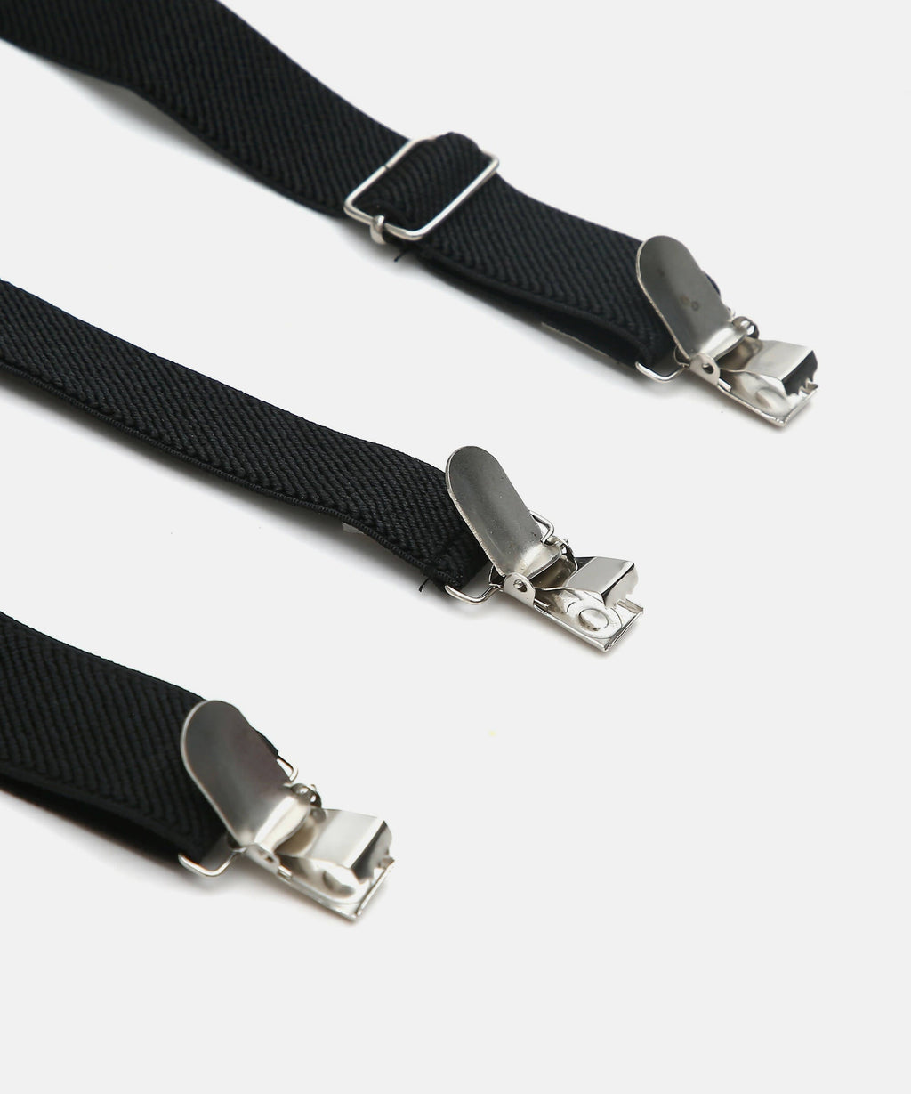 Manet Boys Solid Suspenders - Black | Grab2Buy