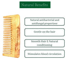 The Pure Story Oil Infused Neem Wood Wide Tooth Comb
