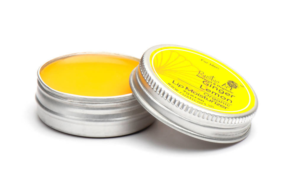 Rustic Art Ginger Lemon Organic Lip Moisturizer | Grab2Buy