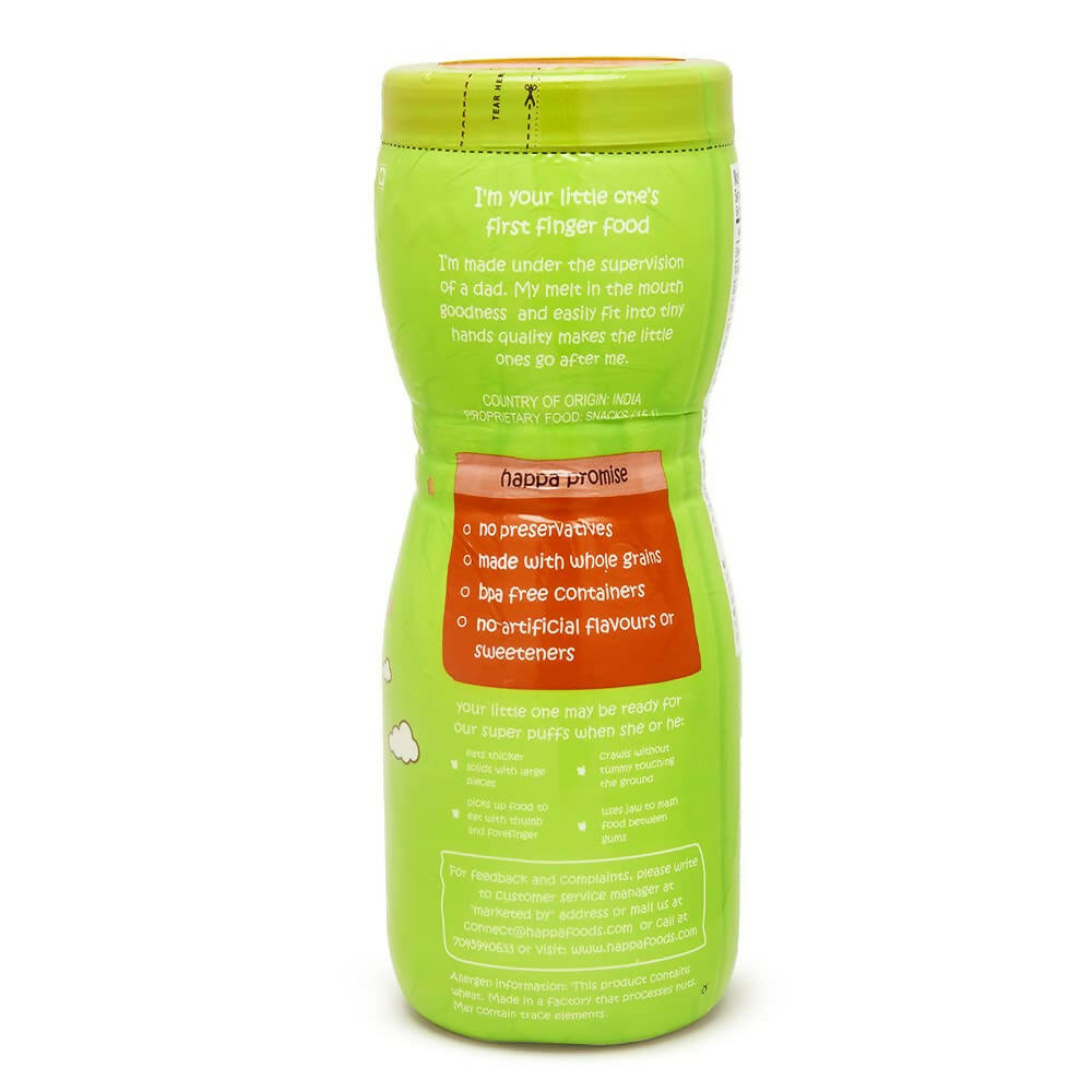 Happa Multigrain Carrot & Beetroot Melts Super Puffs (8 Months+) | Grab2Buy