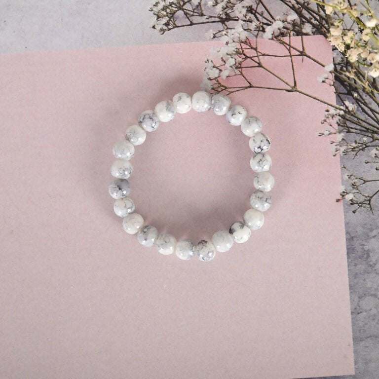 NVR Men & Women Marbel Elasticated Bracelet | Grab2Buy