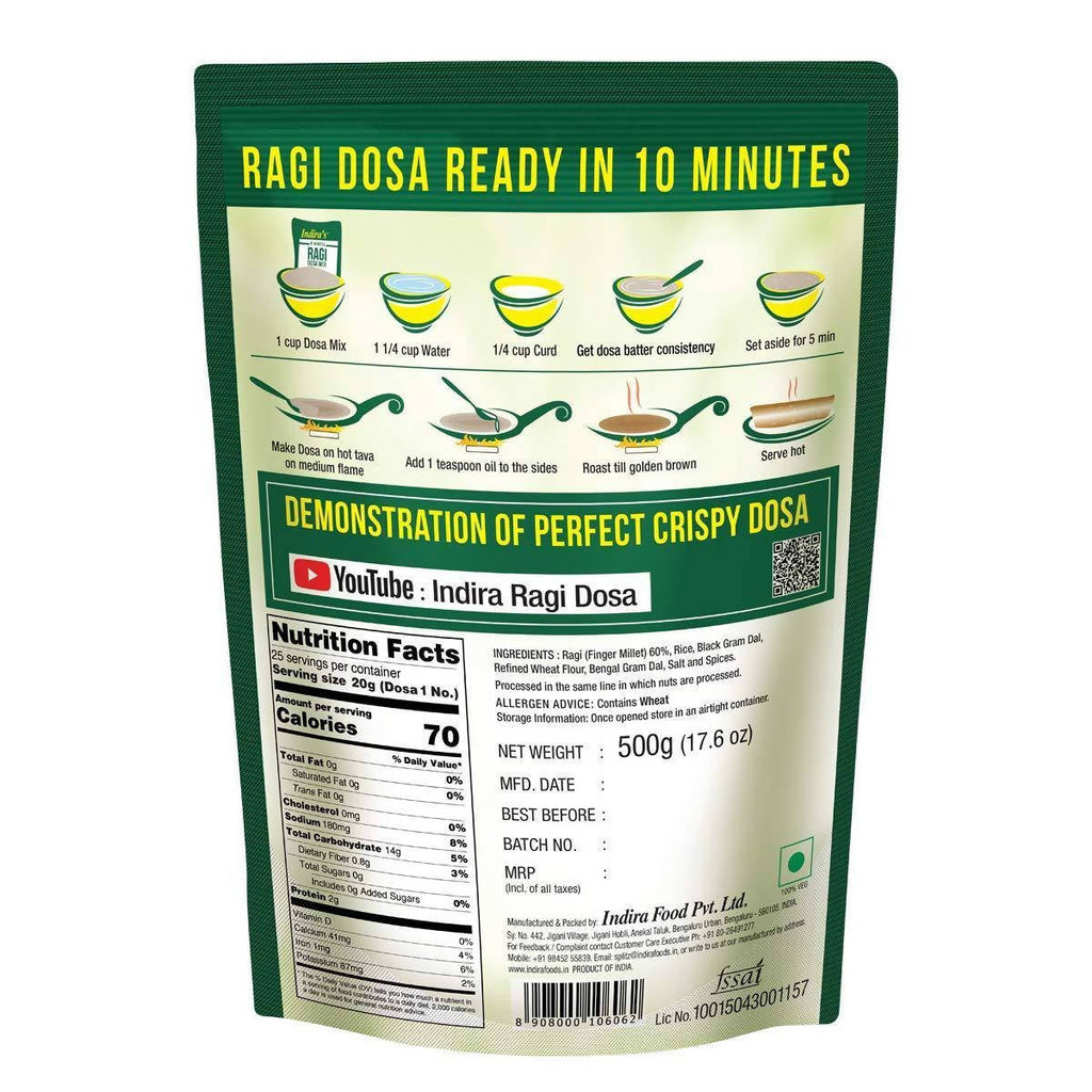 Indira's 10 Minutes Ragi Dosa Mix | Grab2Buy
