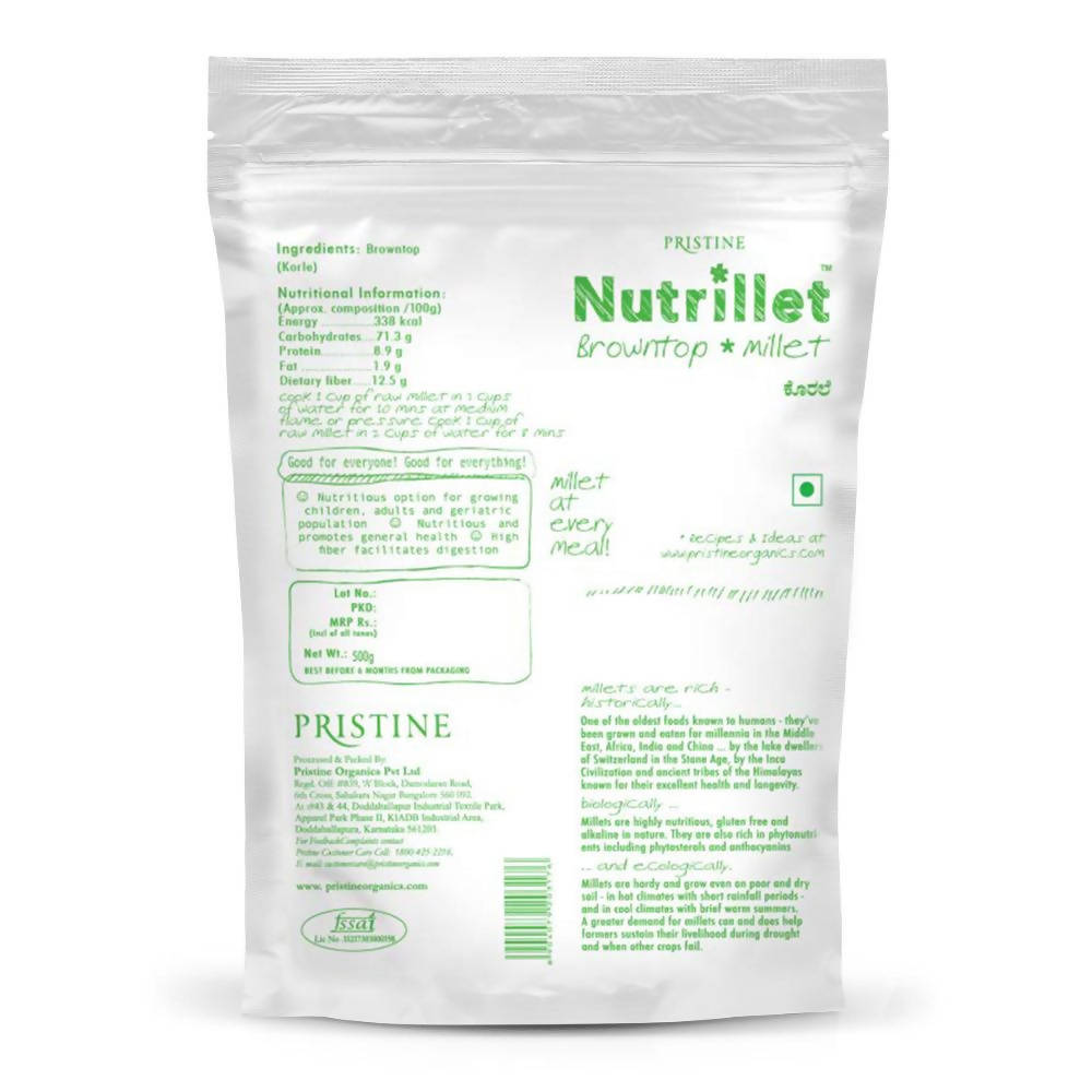 Pristine Nutrillet - Browntop Millet | Grab2Buy