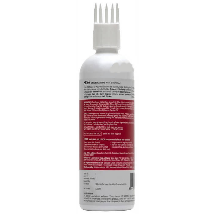 Sesa Ayurvedic Onion Hair Oil with Bhringraj | Grab2Buy