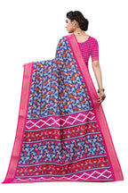 Vamika Blue Linen Jari Border Saree (JANKI Blue) | Grab2Buy