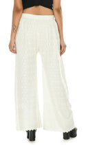 Mominos Fashion Moeza Reyon Cotton White Color Chikan Work Palazzo | Grab2Buy