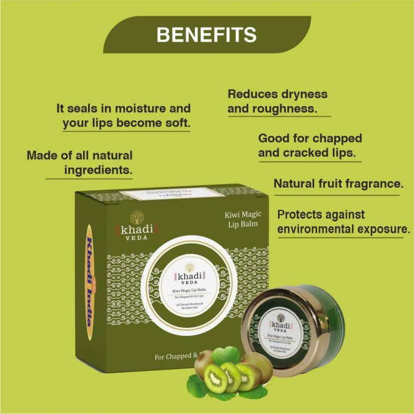 Khadi Veda Kiwi Magic Lip Balm | Grab2Buy