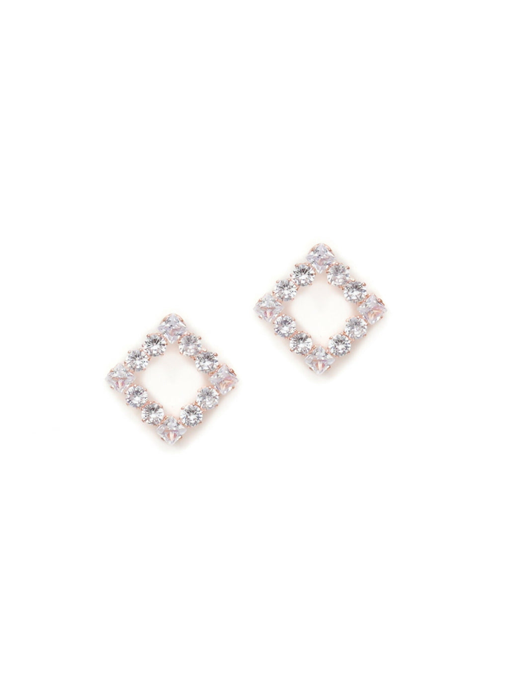 stone stud (Rose gold) - Ruby Raang | Grab2Buy