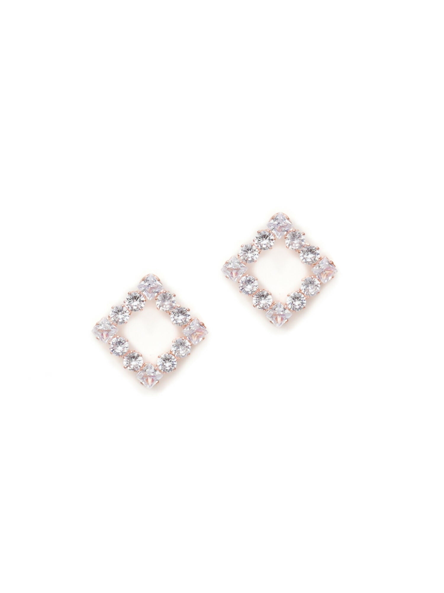 stone stud (Rose gold) - Ruby Raang | Grab2Buy