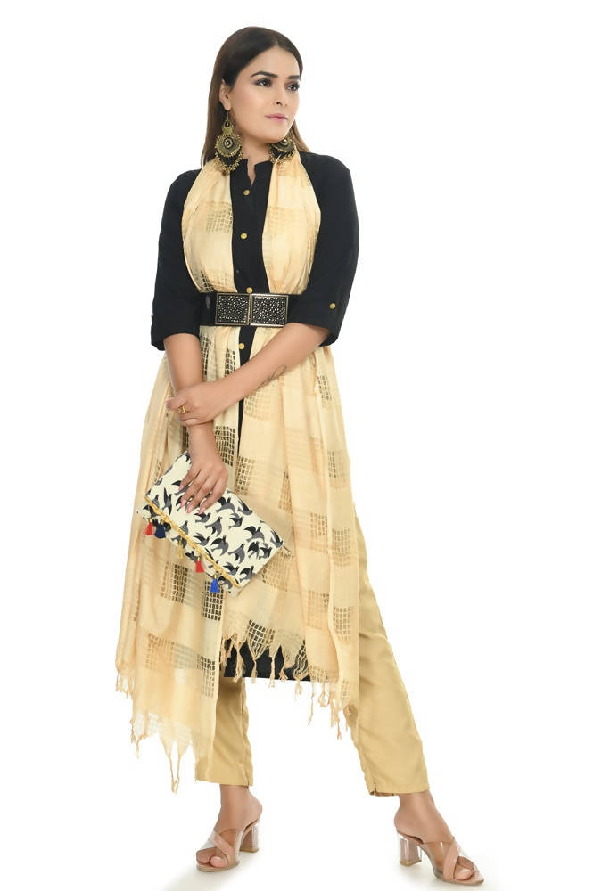 Mominos Fashion Golden Window Dupatta | Grab2Buy