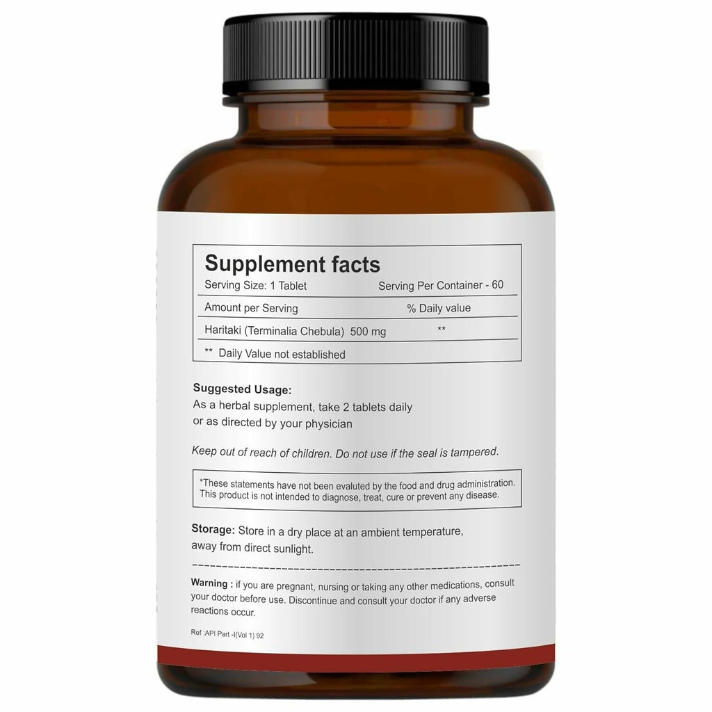 Herb Essential Haritaki Tablets – 500 mg | Grab2Buy