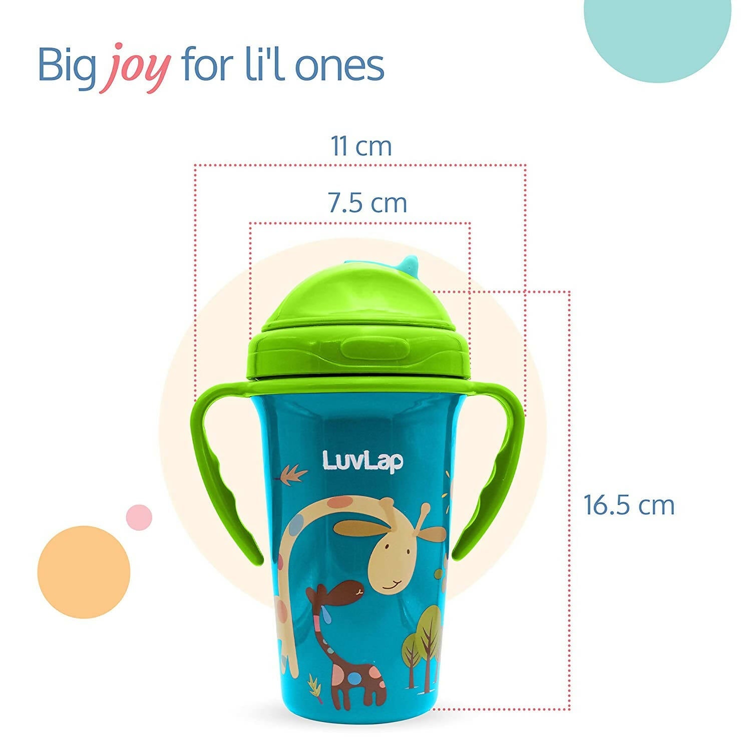 LuvLap Tiny Giffy Sipper for Infant/Toddler | Grab2Buy