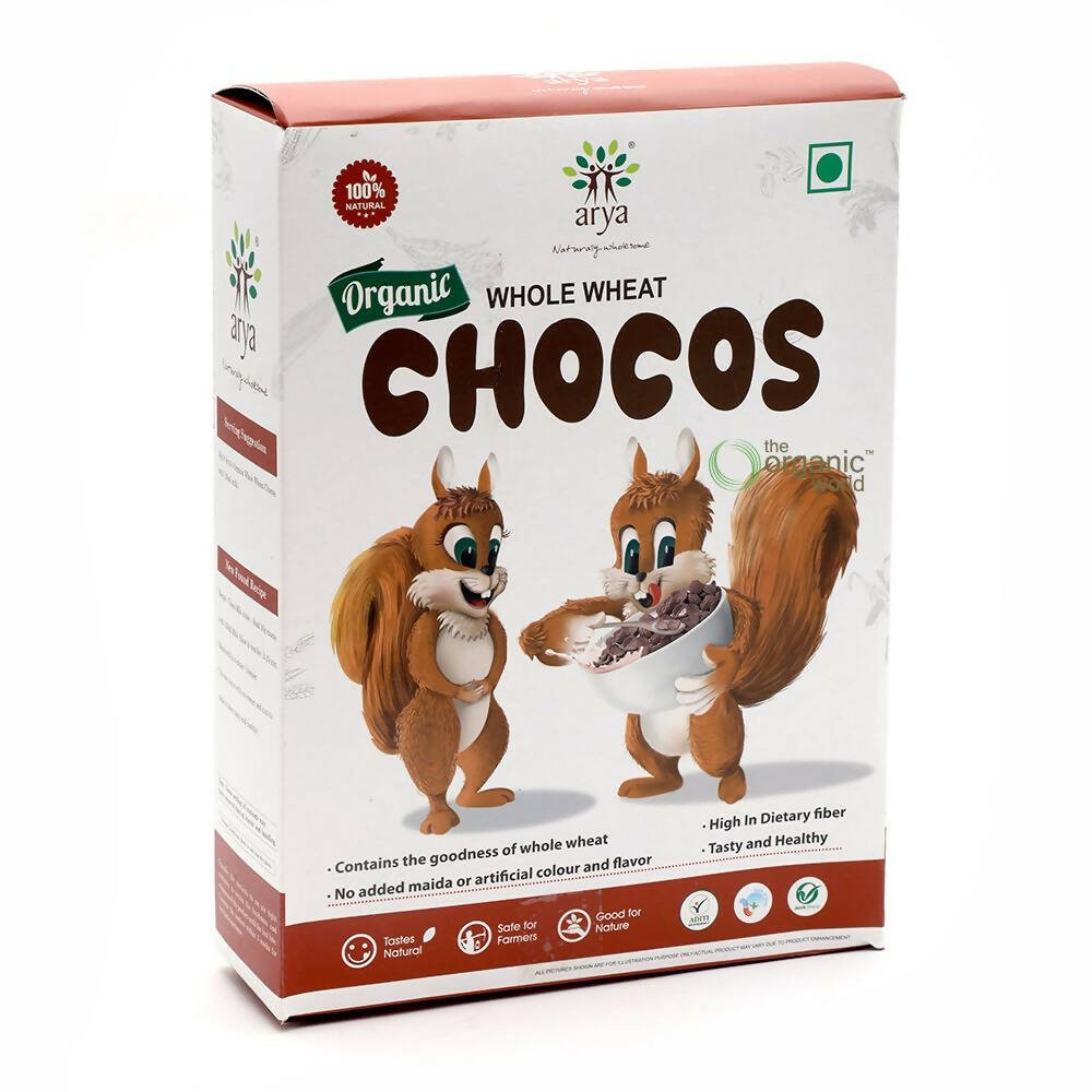 Arya Farm Organic Whole Wheat Chocos | Grab2Buy