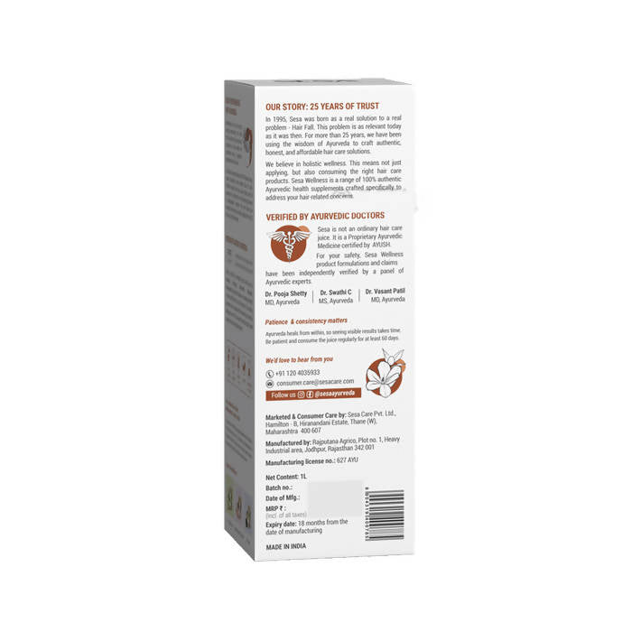 Sesa Ayurvedic Hair Care Juice for New Moms | Grab2Buy