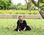 Cheera Black Sharara Kurta Dupatta set | Grab2Buy