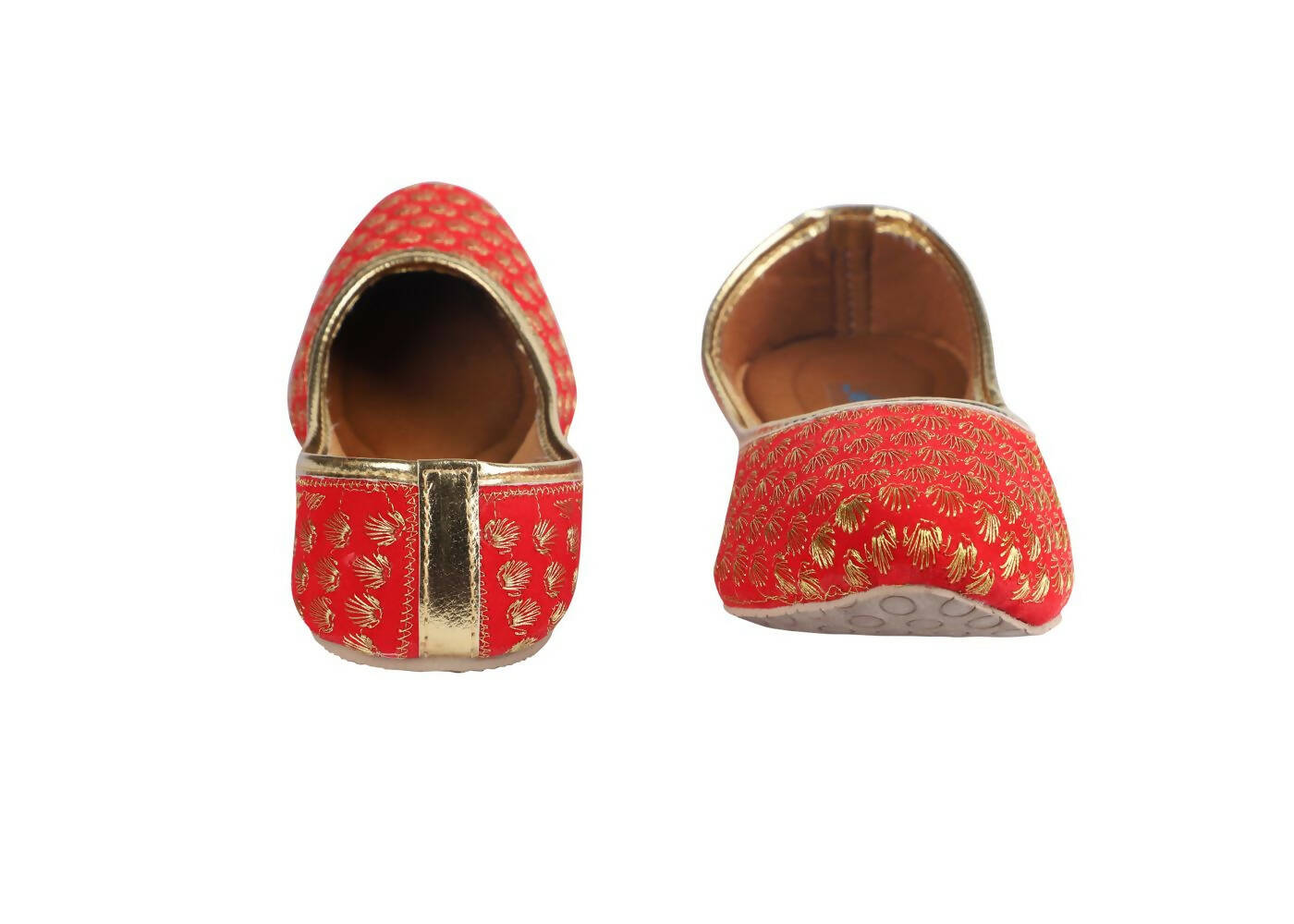 Tiny Bugs Girls Sequin Detailing Ethnic Juttis - Red | Grab2Buy