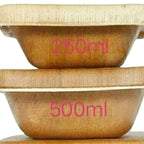 Eco Friendly Areca Leaf Tiffin Box ( Bowl With Plate) -500 ml | Grab2Buy