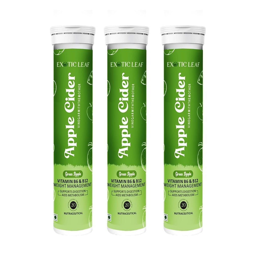 Exotic Leaf Green Apple Cider Vinegar Tablets