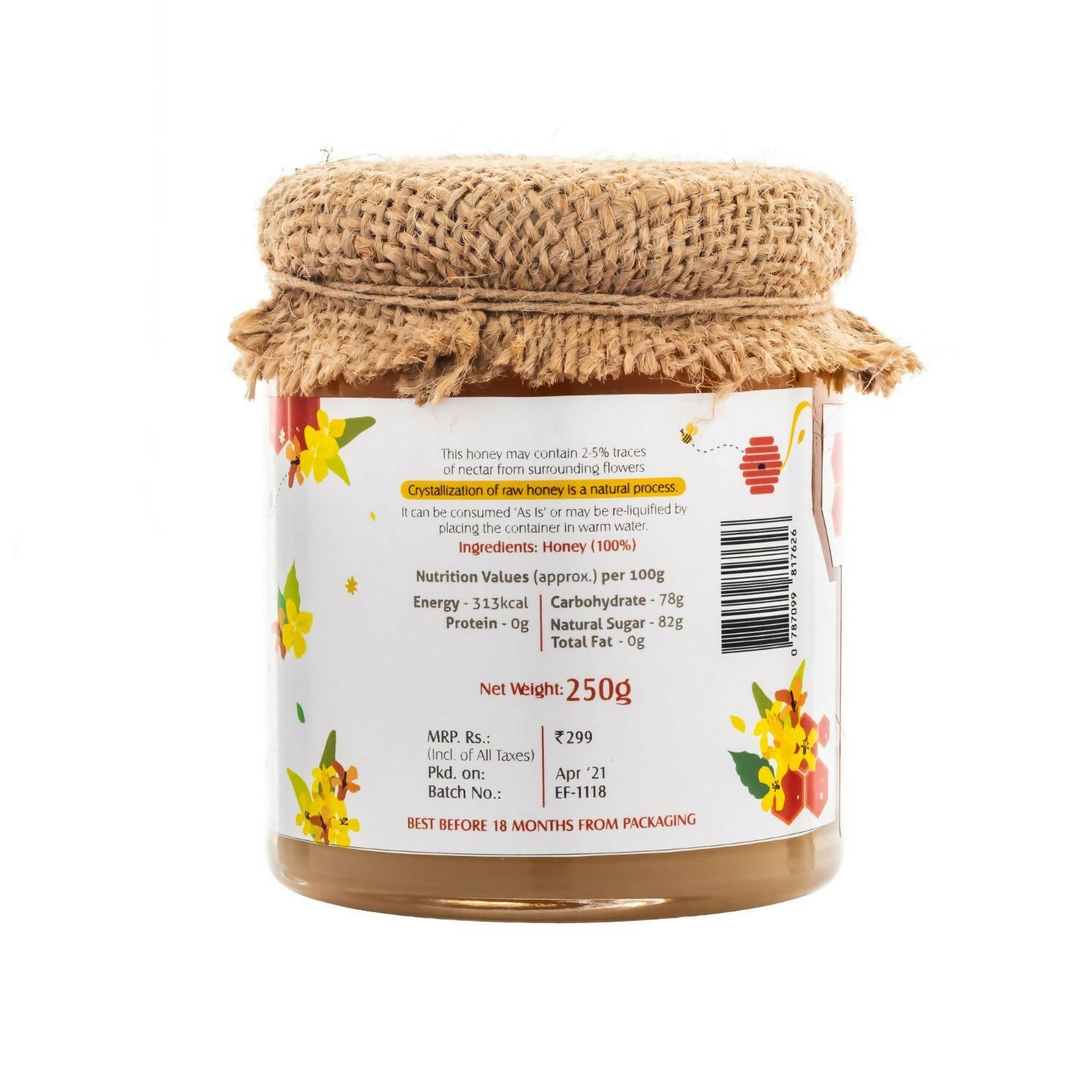 HoneyVeda Premium Raw Mustard Honey | Grab2Buy